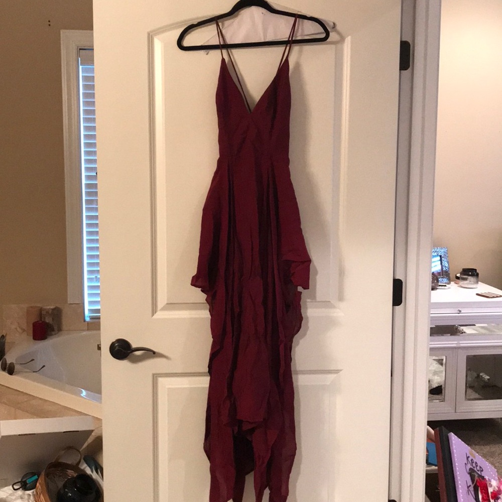 Maroon dress. Never worn with tags